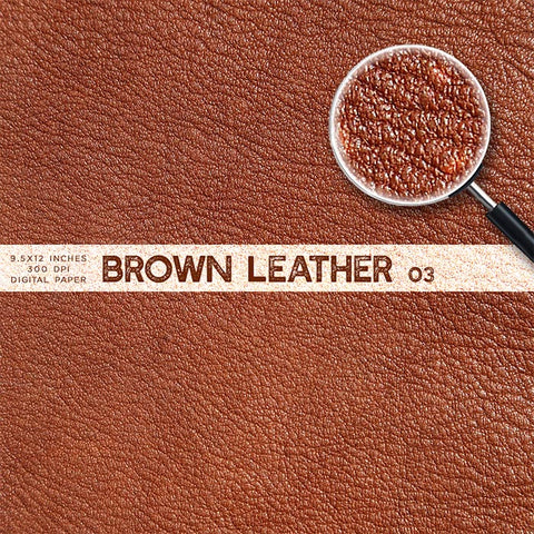 Brown Leather 03 - From Real Leather Digital Paper for Text, Objects, Backgrounds Texture - Instant Download Digital Clip art