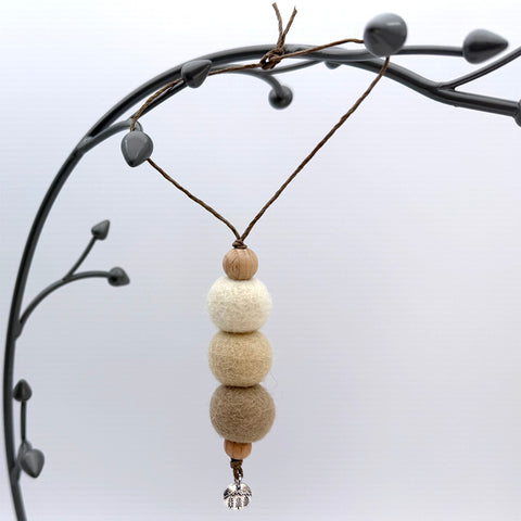 Essential Oil Diffuser with a Charm, Car Air Freshener, Car hanging, Car Freshies, Felt Wool Diffuser, Office Diffuser, Aromatherapy Closet Sachet