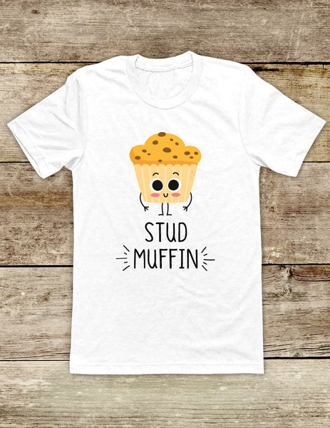 Stud Muffin - funny Soft Unisex Men or Women Short Sleeve Jersey Tee Shirt