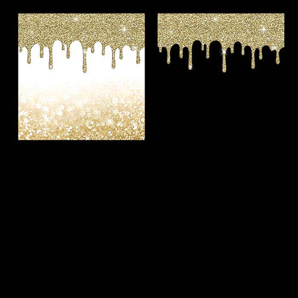 Gold And Glitter Drips - Backgrounds and Transparent Overlays - Instant Download Digital Clip art for Invitations Cards Party design Backdrop Scrapbooking Kids Crafts