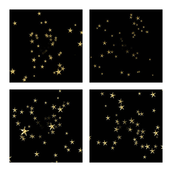 Stars Gold Foil - Stars Confetti 12 PNG Transparent Images - Instant Download Digital Clip art