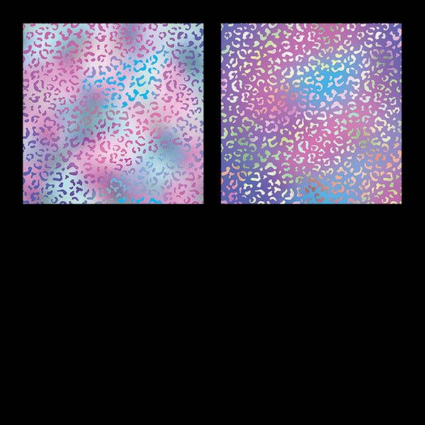 Leopard Backgrounds Iridescent Colorful Patterns - 14 High Resolution JPG Images - Instant Download Digital Clip art