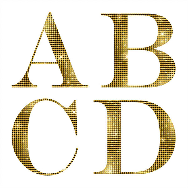 Letters Alphabet Diamonds Capital Letters 01 Gold - These are Clip Art NOT Font - 26 PNG Transparent Images - Instant Download Digital Clip art