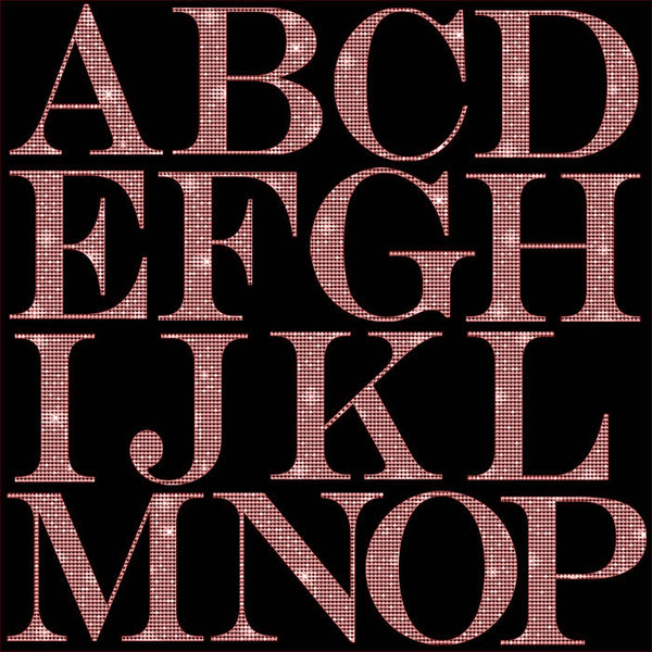 Letters Alphabet Diamonds Capital Letters 01 Rose Gold - These are Clip Art NOT Font - 26 PNG Transparent Images - Instant Download Digital Clip art