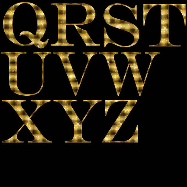 Letters Alphabet Diamonds Capital Letters 01 Gold - These are Clip Art NOT Font - 26 PNG Transparent Images - Instant Download Digital Clip art