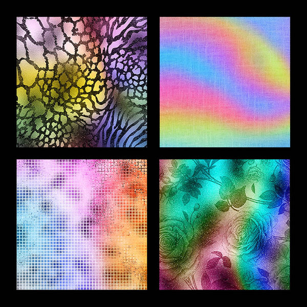 Luxury Iridescent 02 Glitter Backgrounds - 14 High Resolution Images - Instant Download Digital Clip art