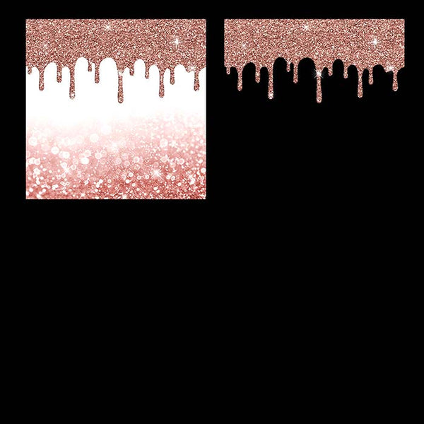 Rose Gold And Glitter Drips - Backgrounds and Transparent Overlays - Instant Download Digital Clip art for Invitations Cards Party design Backdrop Scrapbooking Kids Crafts