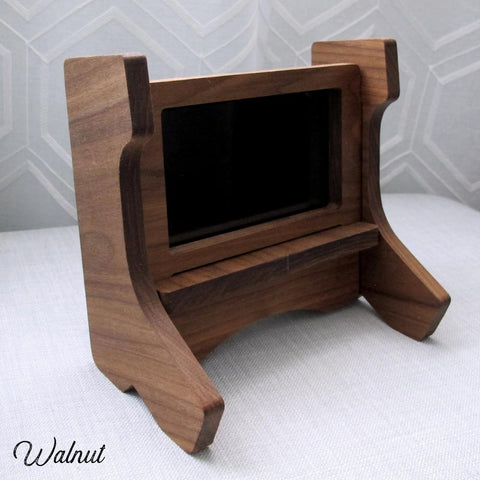 Nintendo Switch Arcade Bartop design Stand Handmade in USA Solid Hardwood, Gift for kids, Retro Video Game Decor, Walnut Cherry