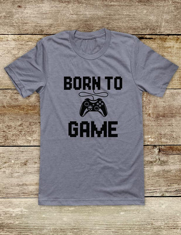 Born To Game - funny Video Game shirt Soft Unisex Men or Women Short Sleeve Jersey Tee Shirt