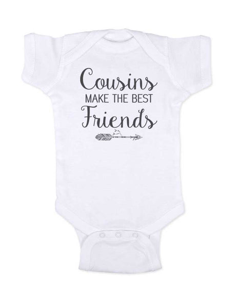 Cousins Make the Best Friends - hipster arrow boho baby onesie Infant & Toddler Youth Shirt baby birth pregnancy announcement Wedding