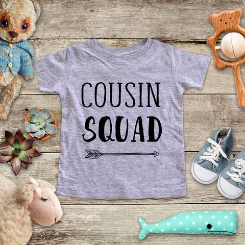 Cousin Squad - hipster arrow boho baby onesie Infant & Toddler Youth Soft Shirt - baby birth pregnancy announcement Baby shower gift Wedding