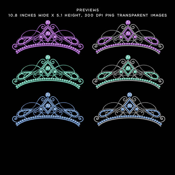Diamond Crown design 01 - 13 PNG Transparent Images High Resolution - Instant Download Digital Clipart