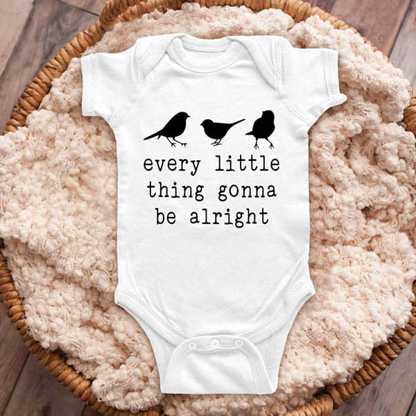 every little thing gonna be alright Three Little Birds Bob Marley baby onesie shirt Infant, Toddler & Youth Shirt