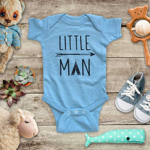 Little Man Tepee Boho arrow - Baby Onesie Bodysuit Infant & Toddler Soft Fine Jersey Shirt