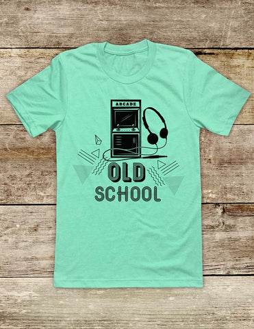 Old School Arcade Retro vintage Video Game Soft Unisex Men or Women Short Sleeve Jersey Tee Shirt