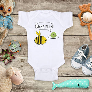 Wasa Bee wasabi japanese food funny joke Baby Onesie Bodysuit Infant & Toddler Soft Fine Jersey Shirt - Baby Shower Gift